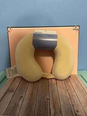 Open Story Memory Foam Travel Neck Pillow, Yellow